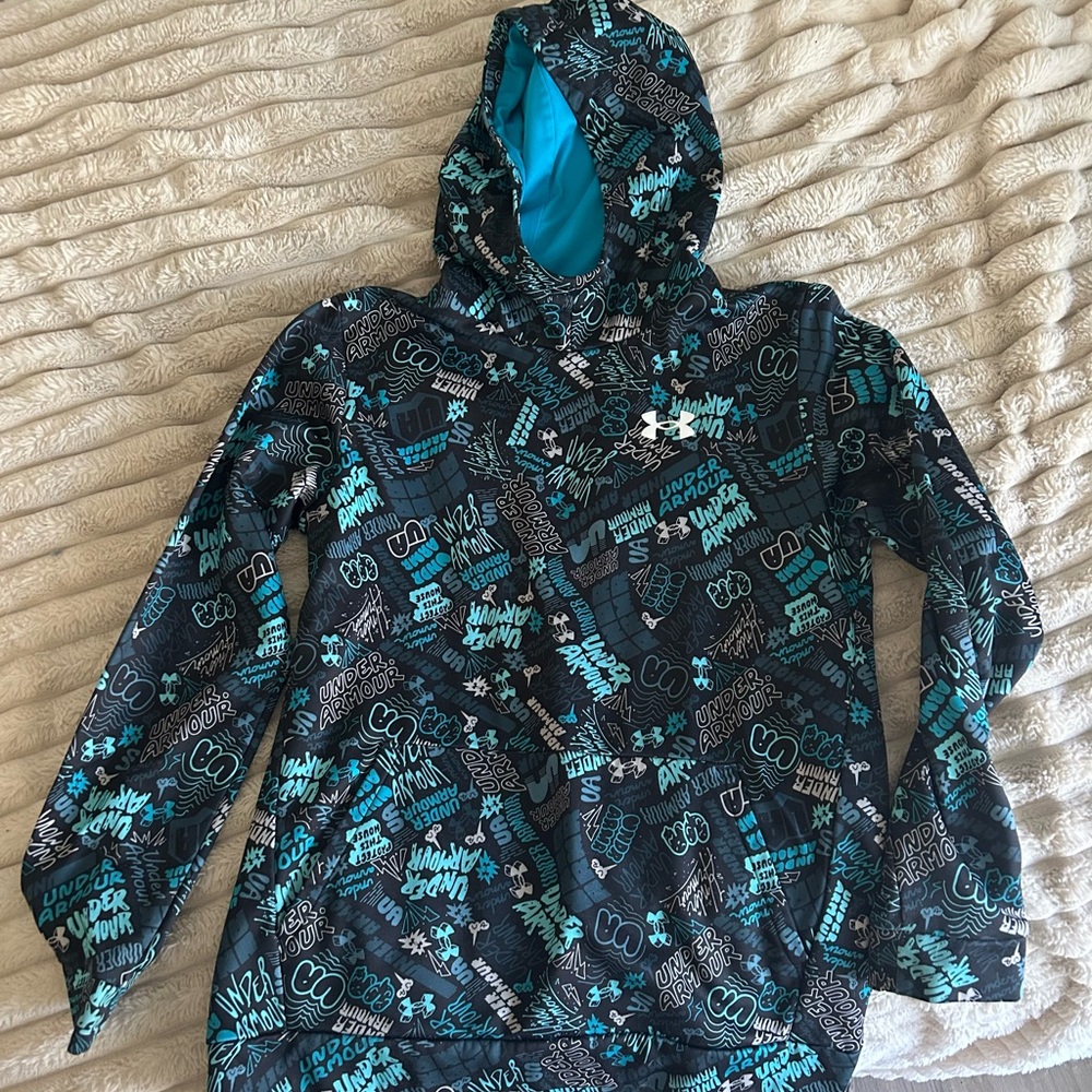 Under Armour Kids Hoodie - Black and Blue